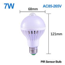 Load image into Gallery viewer, E27 Smart Led Night Light Lamp with Motion Sensor Lights Bulb 220V 5/7/9/12/18W