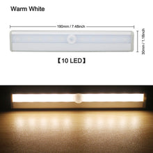 Load image into Gallery viewer, PIR lampe de placard à garde-robe, appareil à la lumière sous le lit à la garde-robe lampe
